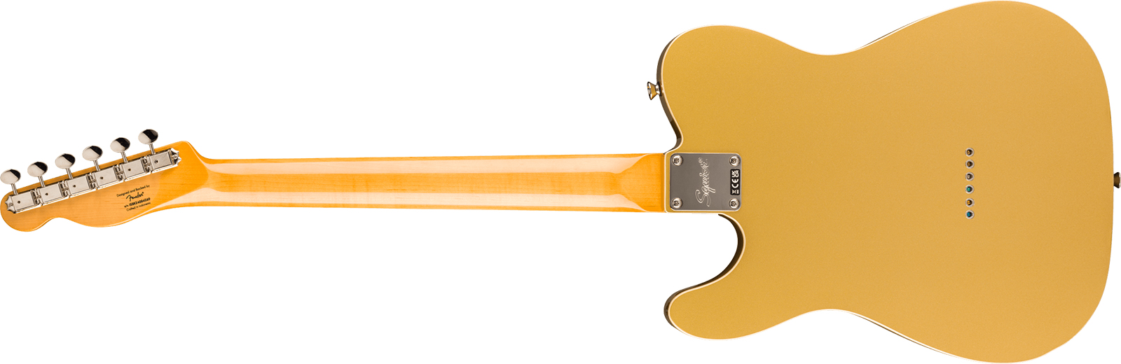 Squier Tele Classic Vibe Fsr Ltd 2s Ht Lau - Aztec Gold - Televorm elektrische gitaar - Variation 1