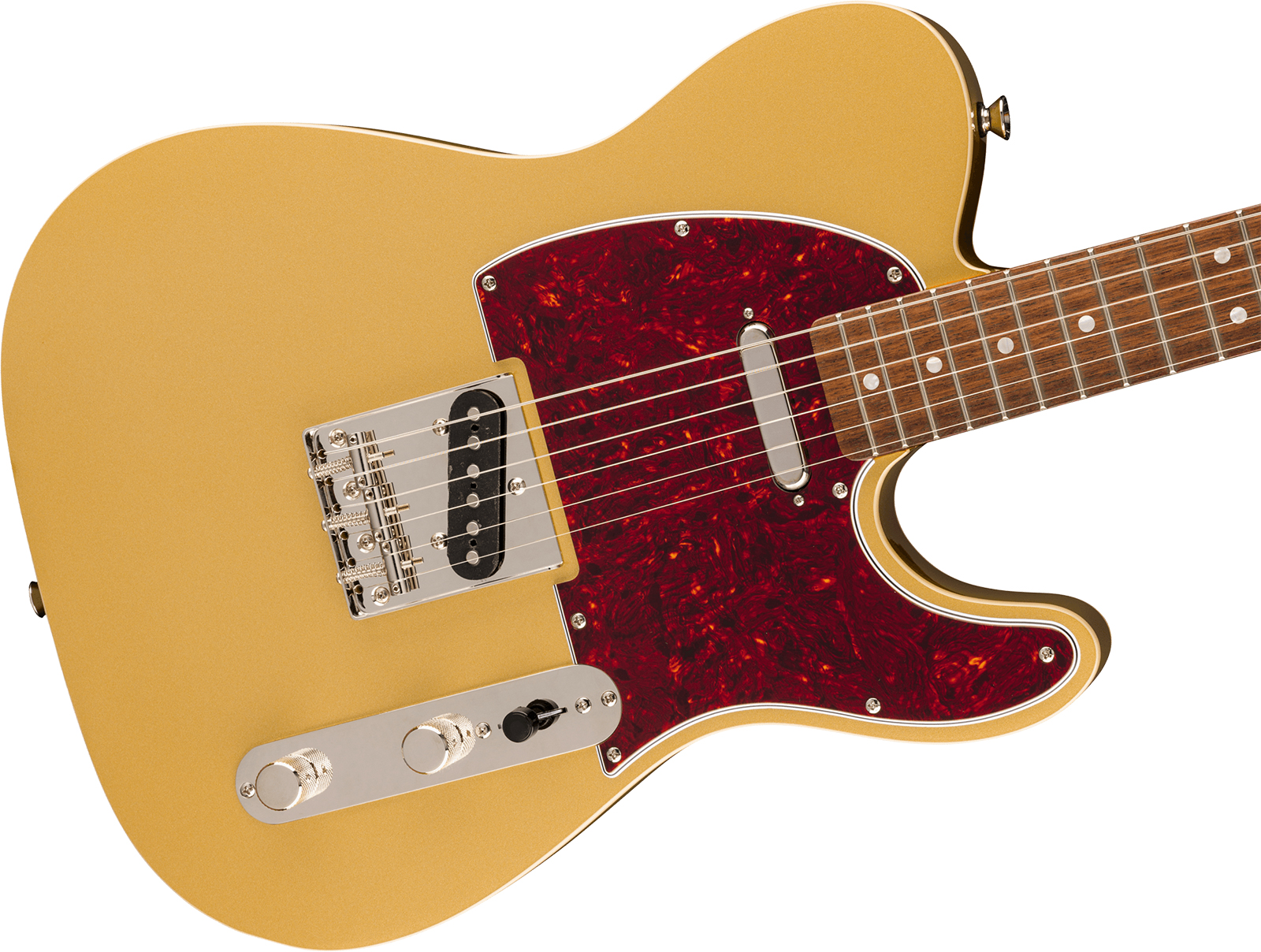 Squier Tele Classic Vibe Fsr Ltd 2s Ht Lau - Aztec Gold - Televorm elektrische gitaar - Variation 2