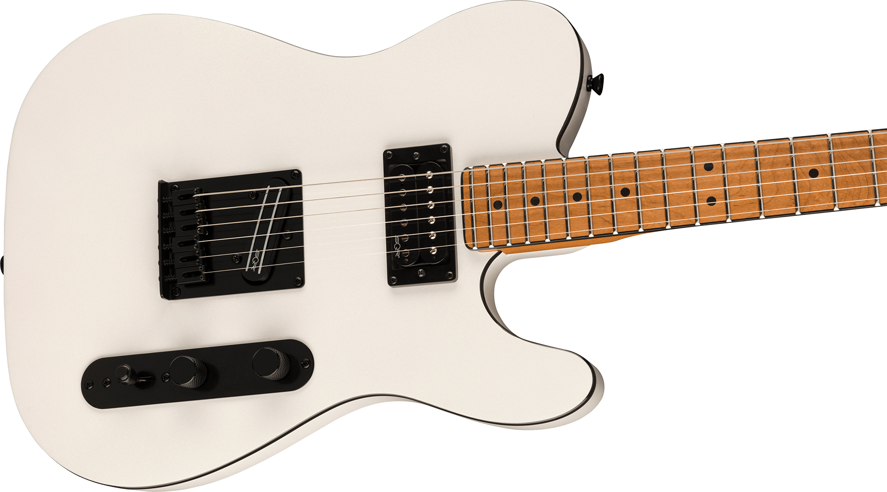 Squier Tele Contemporary Rh Hh Ht Mn - Pearl White - Televorm elektrische gitaar - Variation 2