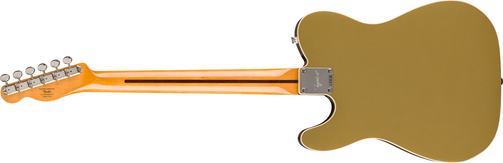 Squier Tele Custom Bigsby Classic Vibe Sh Trem Lau - Aztec Gold - Televorm elektrische gitaar - Variation 2