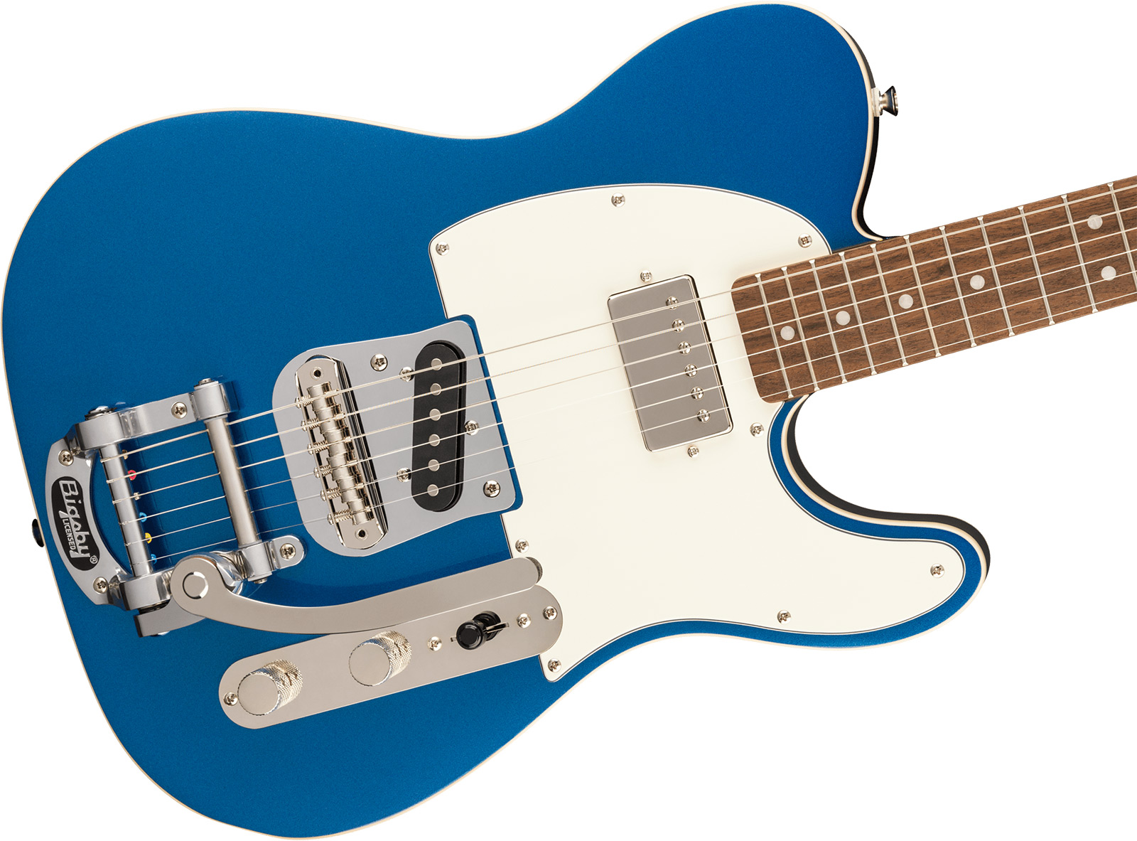 Squier Tele Custom Bigsby Classic Vibe Sh Trem Lau - Lake Placid Blue - Televorm elektrische gitaar - Variation 2
