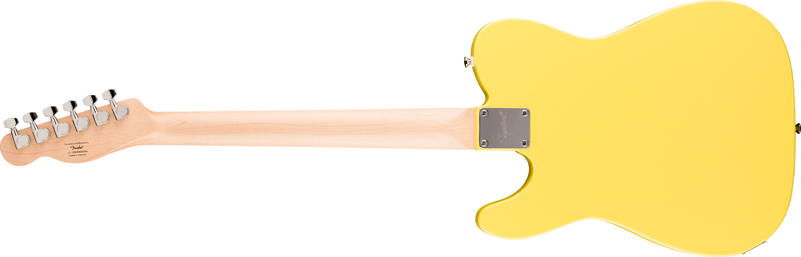 Squier Tele Sonic 2s Ht Lau - Canary Yellow - Televorm elektrische gitaar - Variation 1