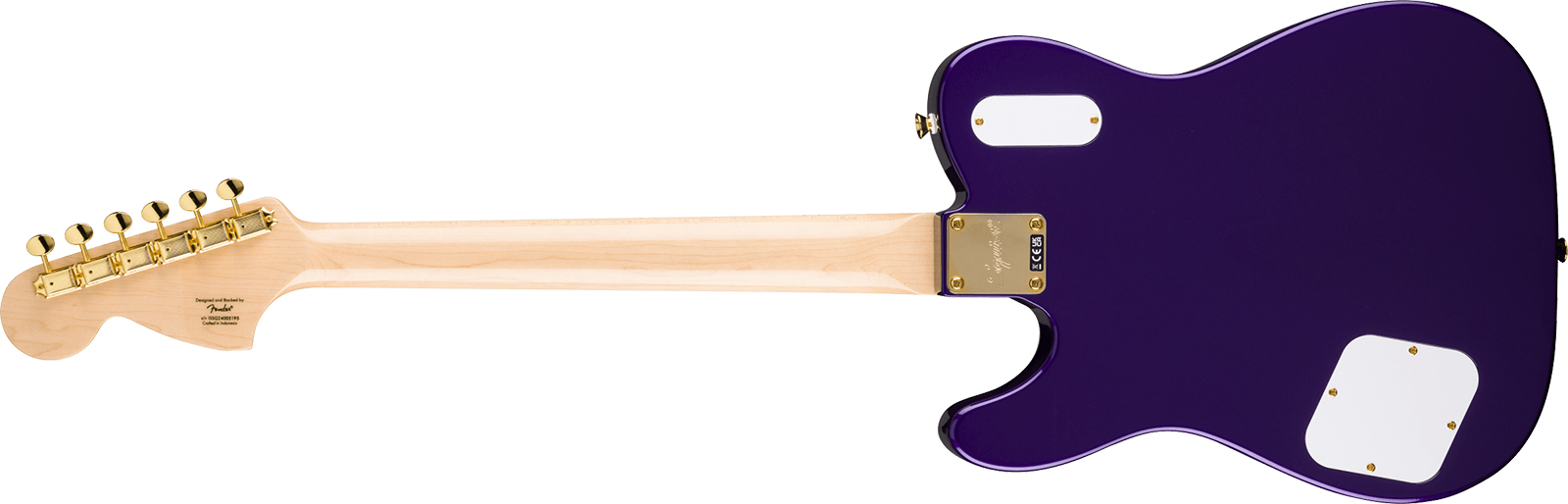 Squier Tele Troublemaker Deluxe Paranormal Ltd Ind 2h Ht Lau - Purple Metallic - Televorm elektrische gitaar - Variation 1