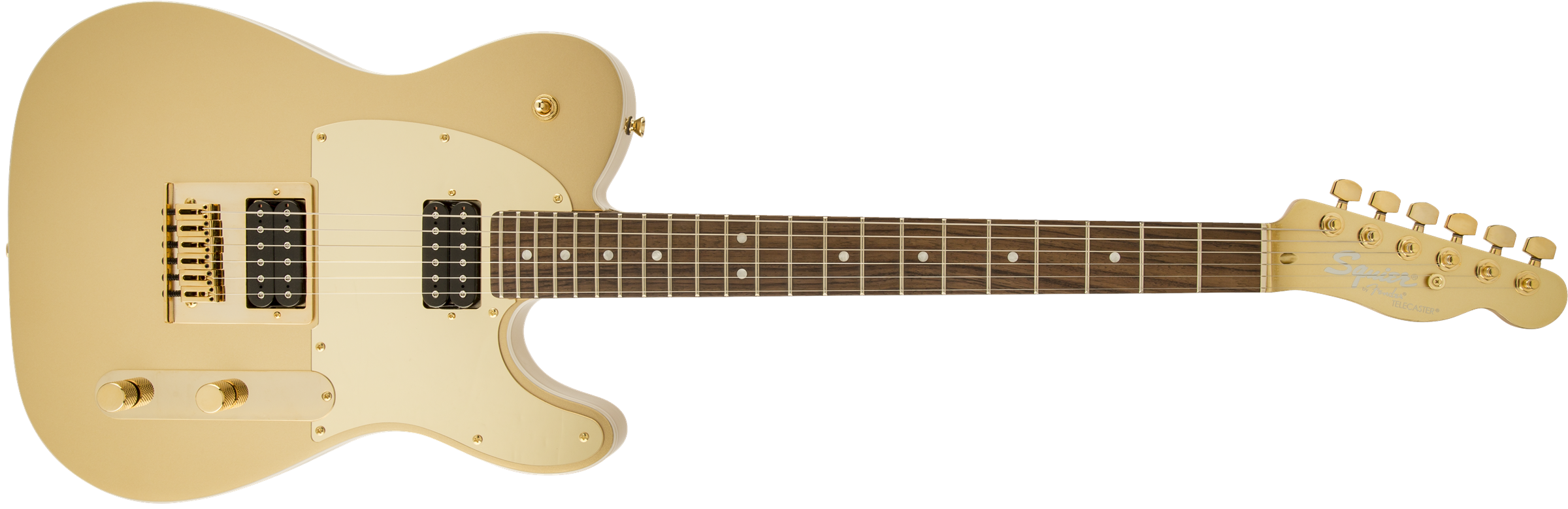 Squier Telecaster J5 (lau) - Frost Gold - Televorm elektrische gitaar - Variation 1