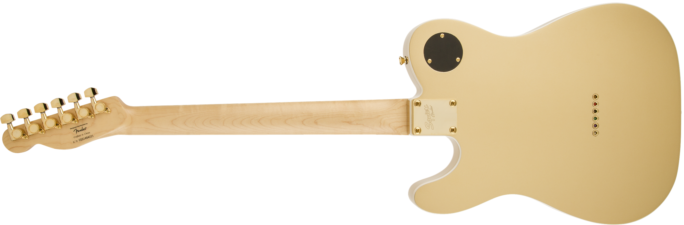 Squier Telecaster J5 (lau) - Frost Gold - Televorm elektrische gitaar - Variation 2