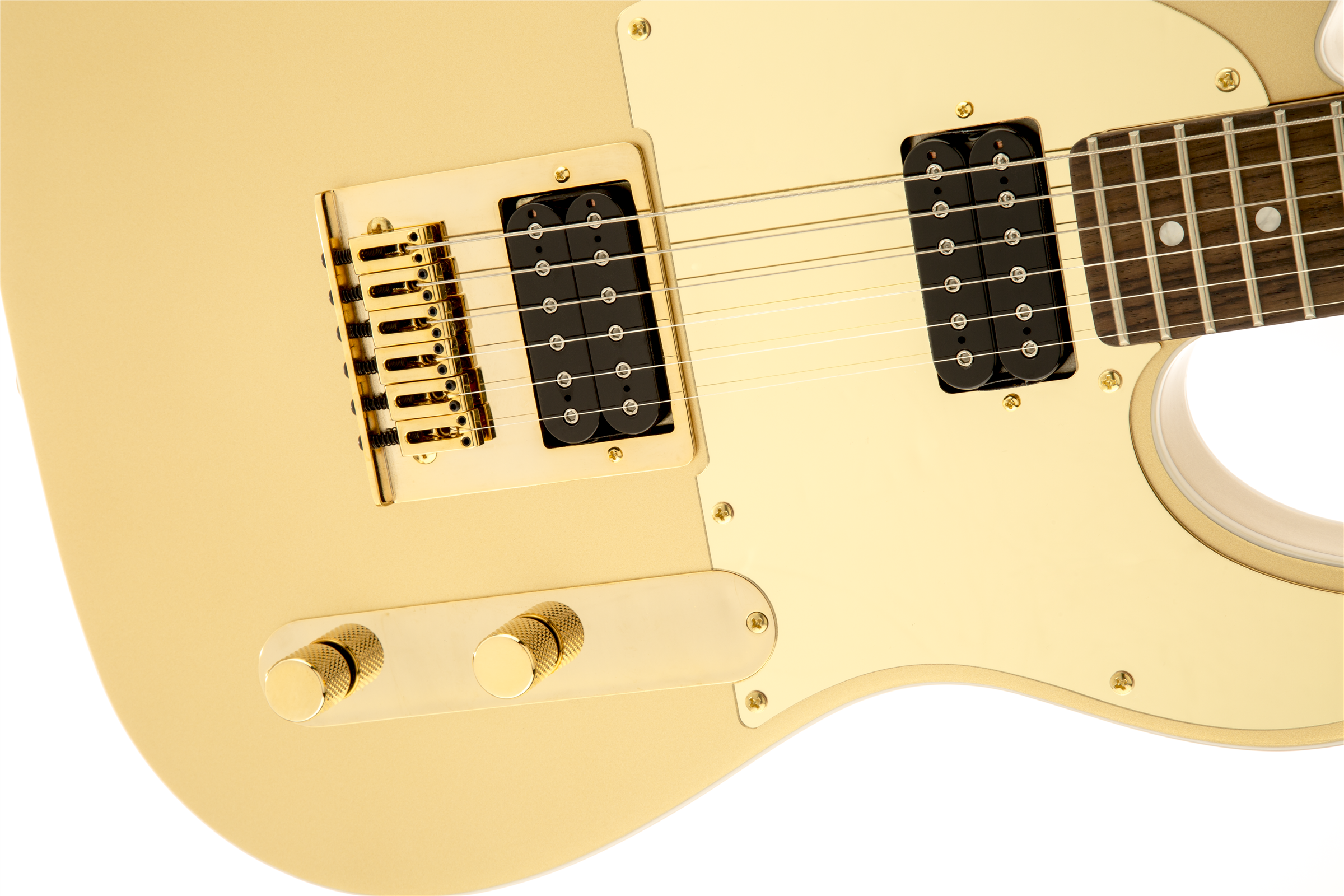 Squier Telecaster J5 (lau) - Frost Gold - Televorm elektrische gitaar - Variation 3
