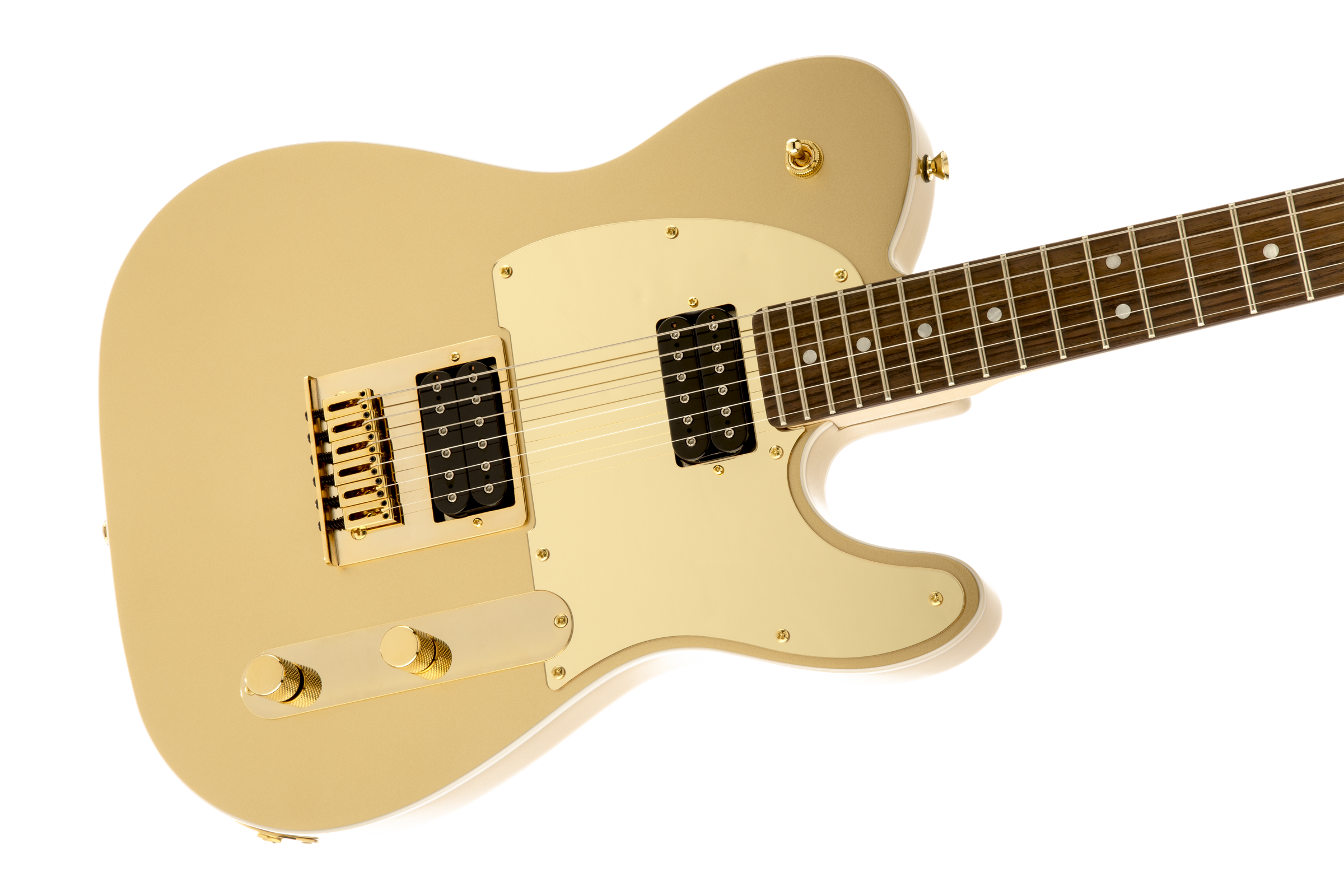 Squier Telecaster J5 (lau) - Frost Gold - Televorm elektrische gitaar - Variation 4
