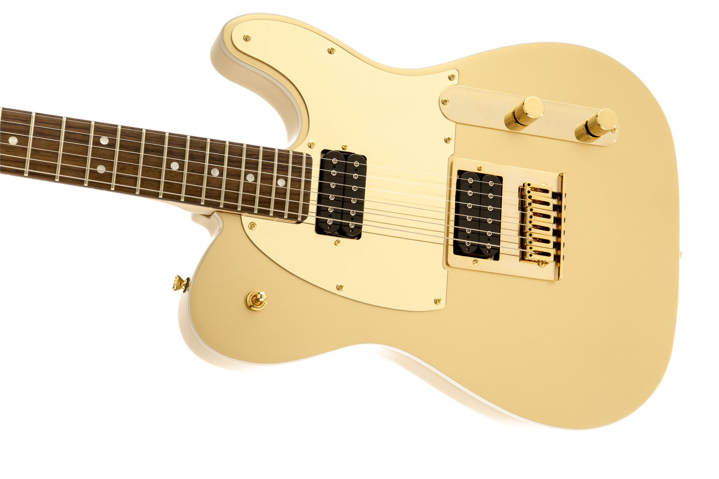 Squier Telecaster J5 (lau) - Frost Gold - Televorm elektrische gitaar - Variation 5