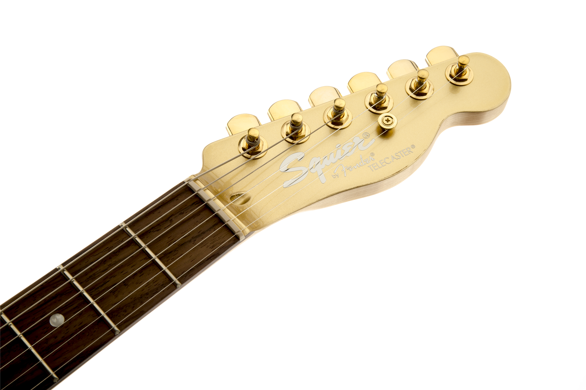 Squier Telecaster J5 (lau) - Frost Gold - Televorm elektrische gitaar - Variation 6