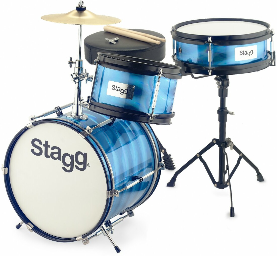 Stagg Batterie Junior 3/12b - 3 FÛts - Bleu - Junior drumstel - Main picture