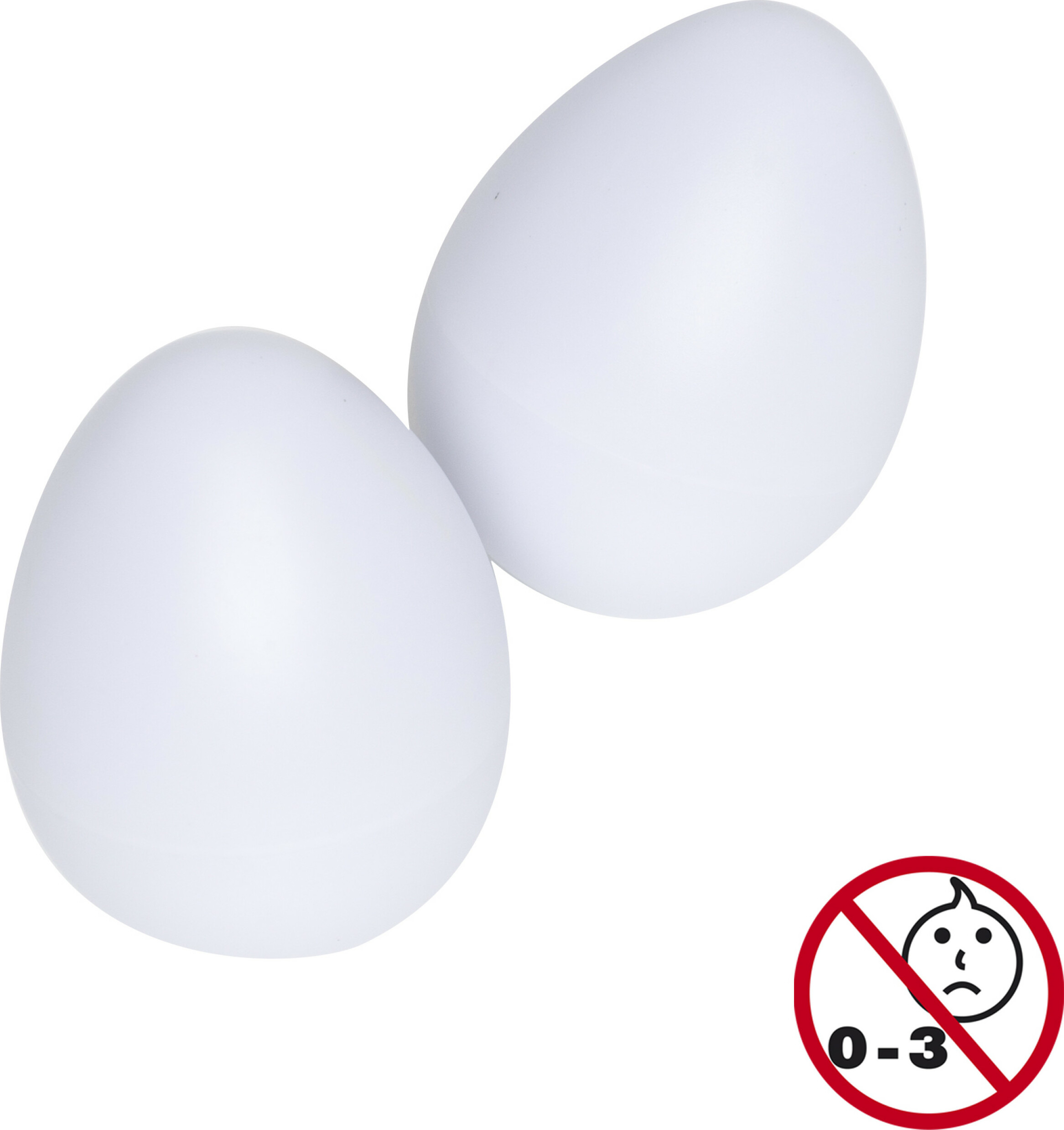 Stagg Egg-2 Wh Paire De Egg Shakers En Plastique White - Percussie te schudden - Main picture