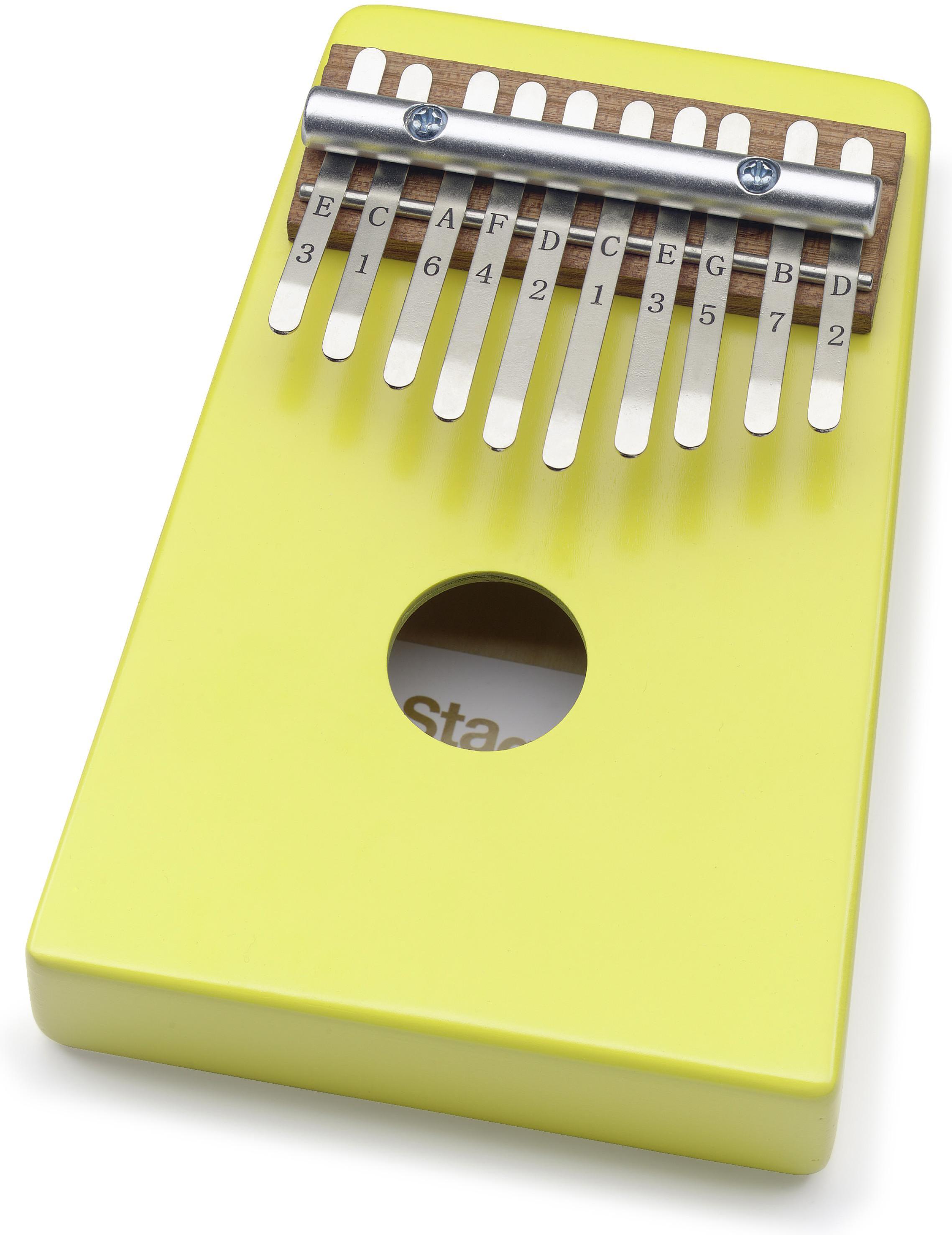 Percussie te slaan Stagg Kalimba enfant 10 notes Jaune