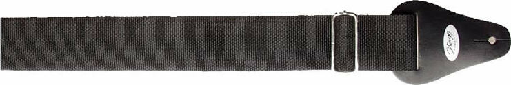 Stagg Nylon 5cm Boucle Metal Noir - Gitaarriem - Main picture