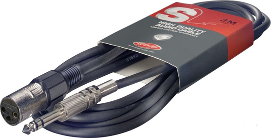Stagg Sac3psxf Dl Jack Stereo Male  / Xlr Femelle - 3m - Kabel - Main picture