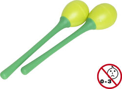 Percussie te schudden Stagg Egg Maracas Long Green