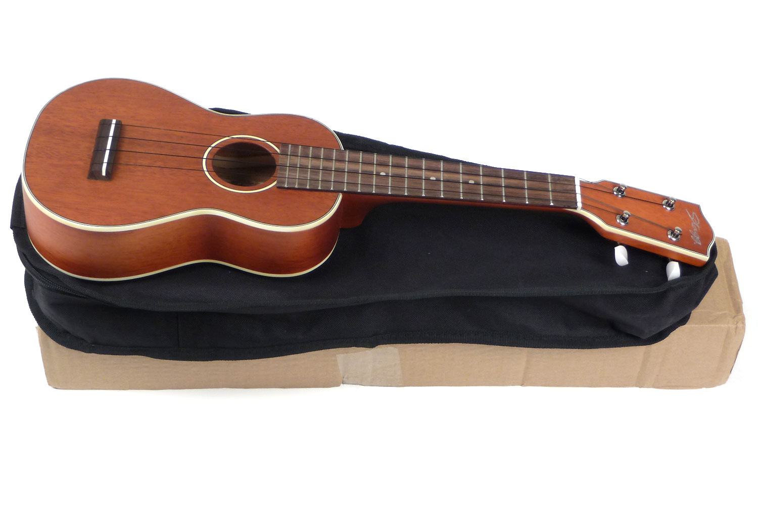 Stagg Us80-s Soprano Tout Acajou Rw +housse - Natural Satin - Ukulele - Variation 1