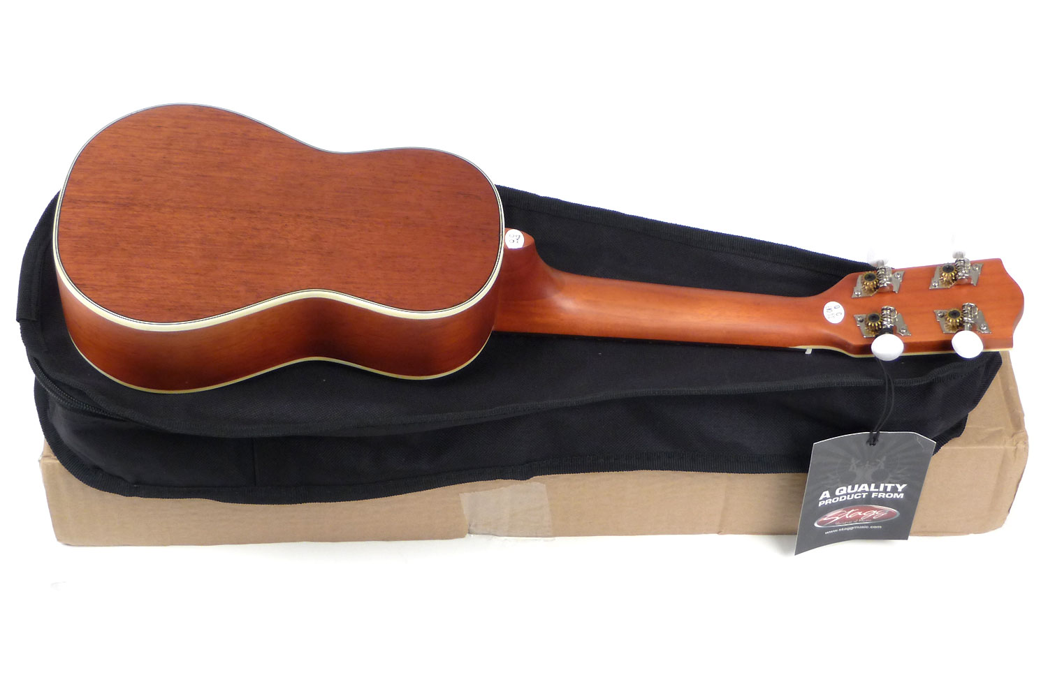 Stagg Us80-se Soprano Tout Acajou + Preamp Rw +housse - Natural Satin - Ukulele - Variation 2