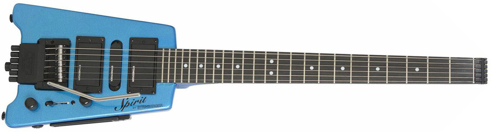 Steinberger Gt-pro Deluxe Outfit Hsh Trem Rw +housse - Frost Blue - Elektrische reisgitaar - Main picture