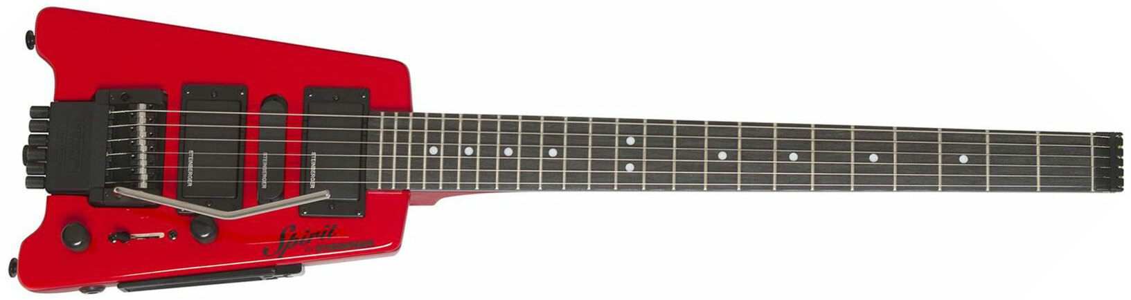 Steinberger Gt-pro Deluxe Outfit Hsh Trem Rw +housse - Hot Rod Red - Elektrische reisgitaar - Main picture