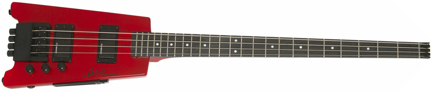 Steinberger Xt-2 Standard Bass Rw +housse - Hot Rod Red - Elektrische reisbas - Main picture