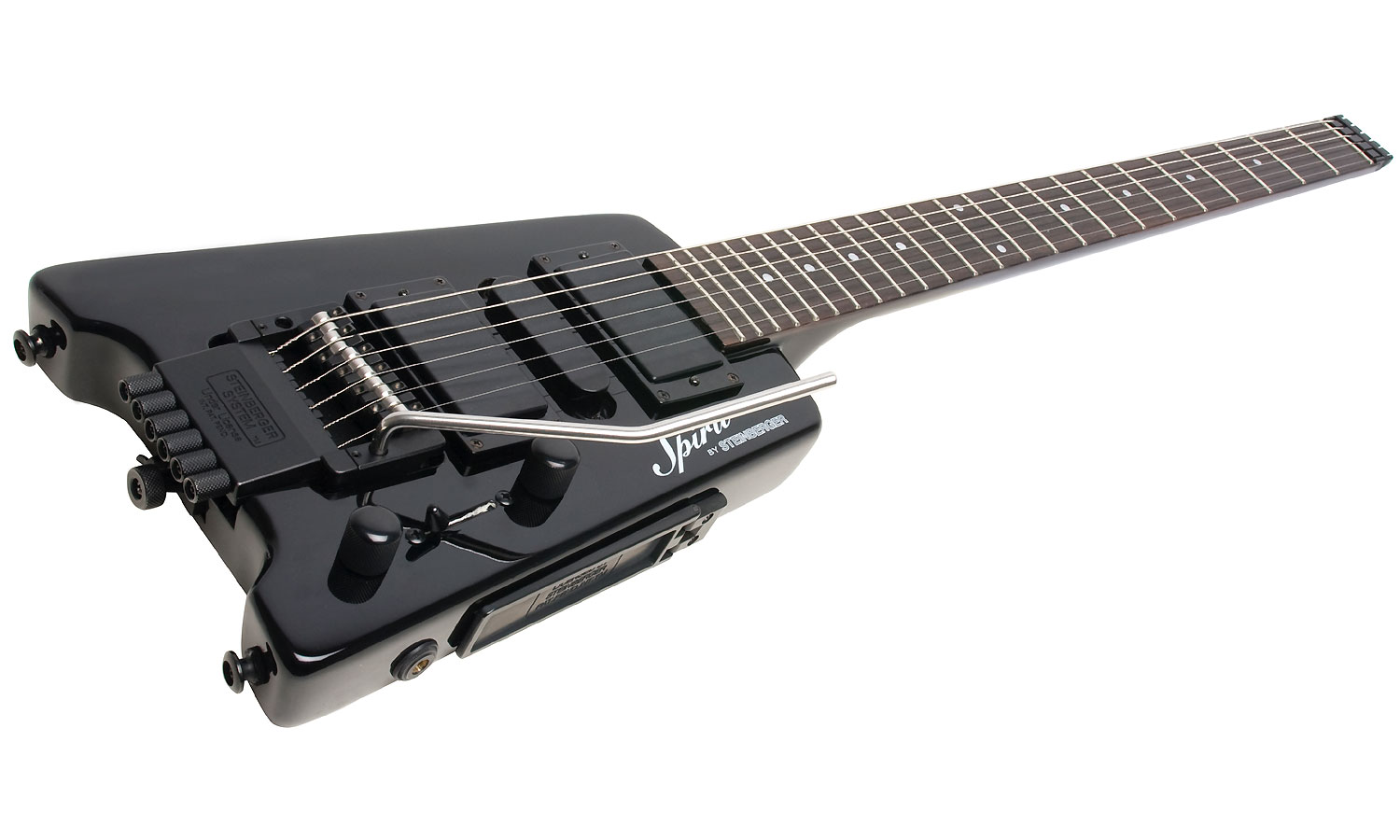 Steinberger Gt-pro Deluxe Outfit Hsh Trem Rw +housse - Black - Elektrische reisgitaar - Variation 2