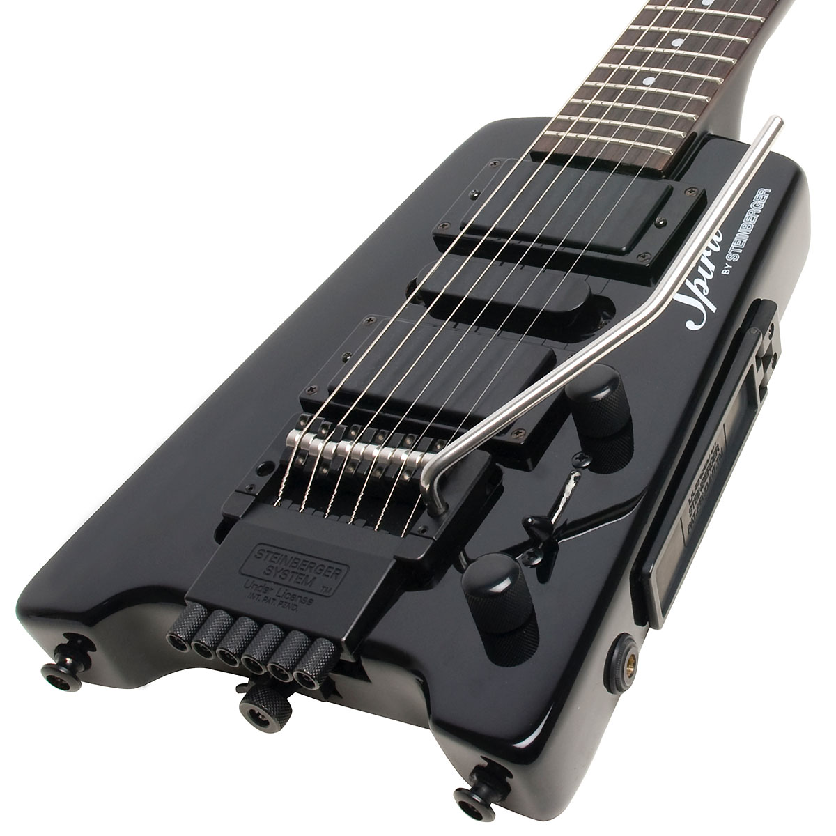 Steinberger Gt-pro Deluxe Outfit Hsh Trem Rw +housse - Black - Elektrische reisgitaar - Variation 3