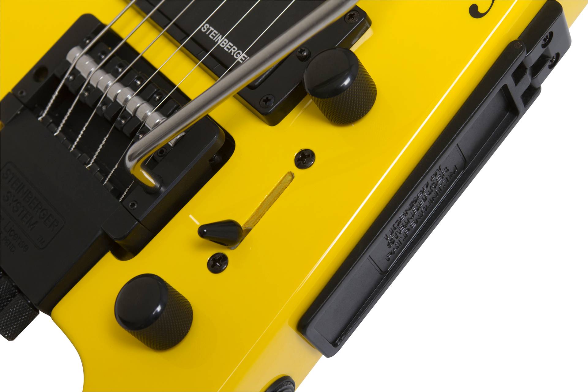 Steinberger Gt-pro Deluxe Outfit Hsh Trem Rw +housse - Hot Rod Yellow - Elektrische reisgitaar - Variation 1