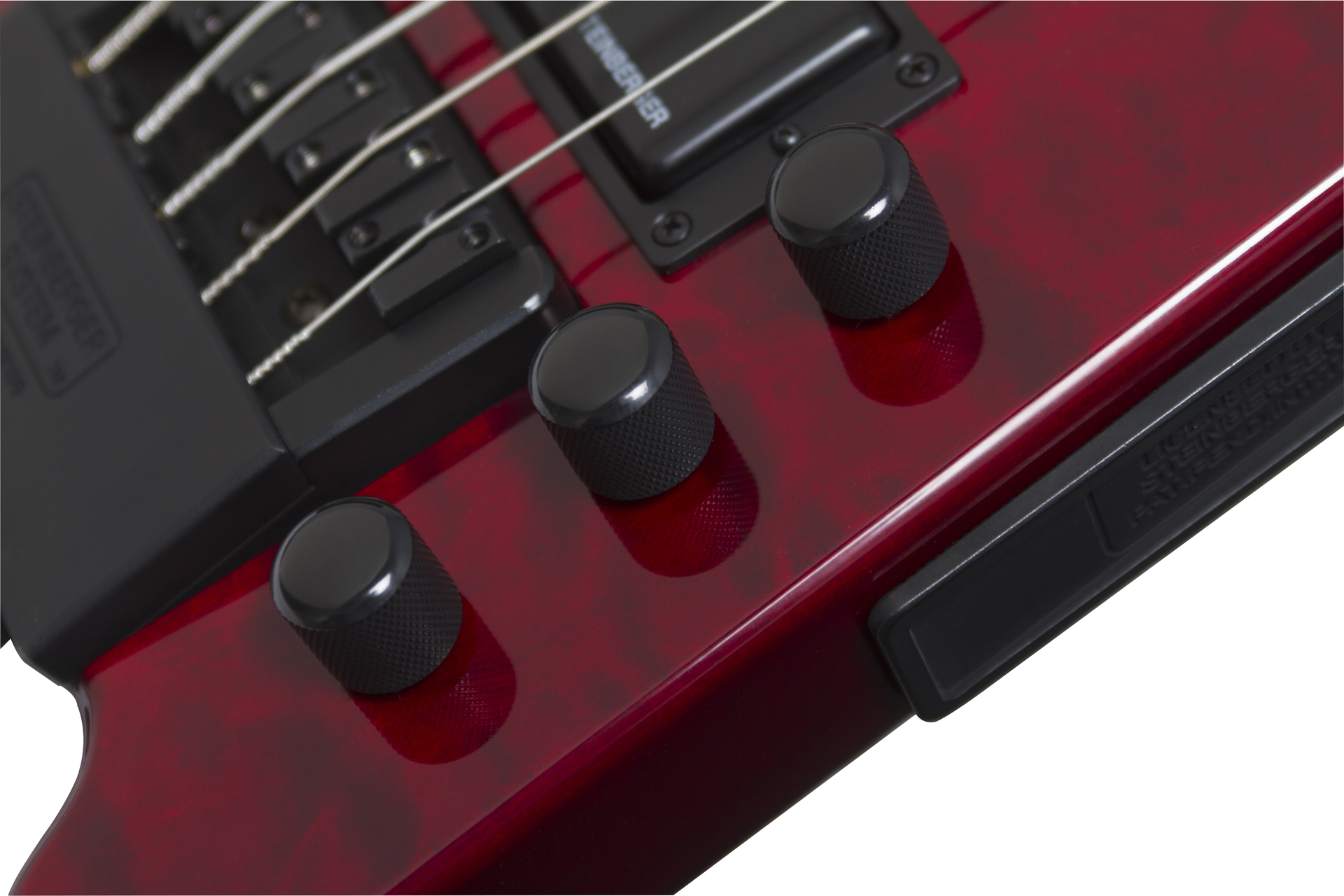 Steinberger Xt-25 Quilt Top Standard Bass Outfit Hh Rw +housse - Wine Red - Elektrische reisbas - Variation 1