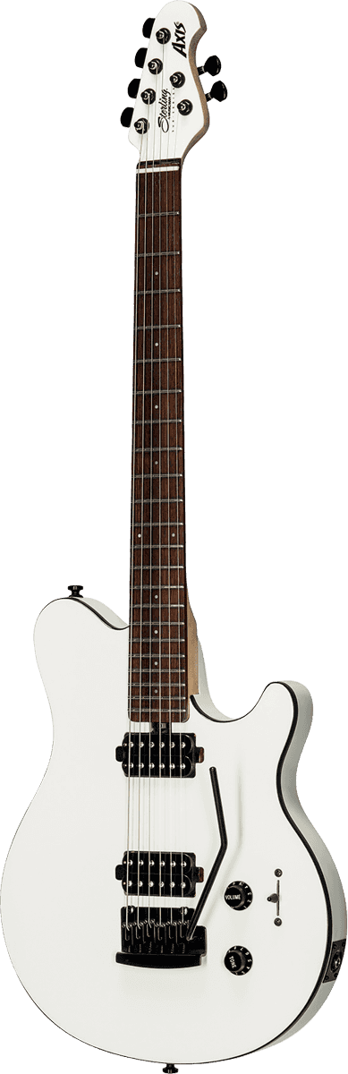 Sterling By Musicman Axis Ax3s Hh Trem Jat - White - Enkel gesneden elektrische gitaar - Variation 2