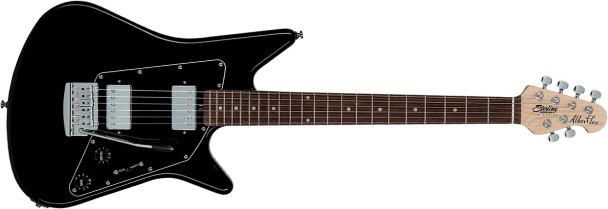 Sterling By Musicman Albert Lee Al40 - Black - Elektrische gitaar in Str-vorm - Main picture