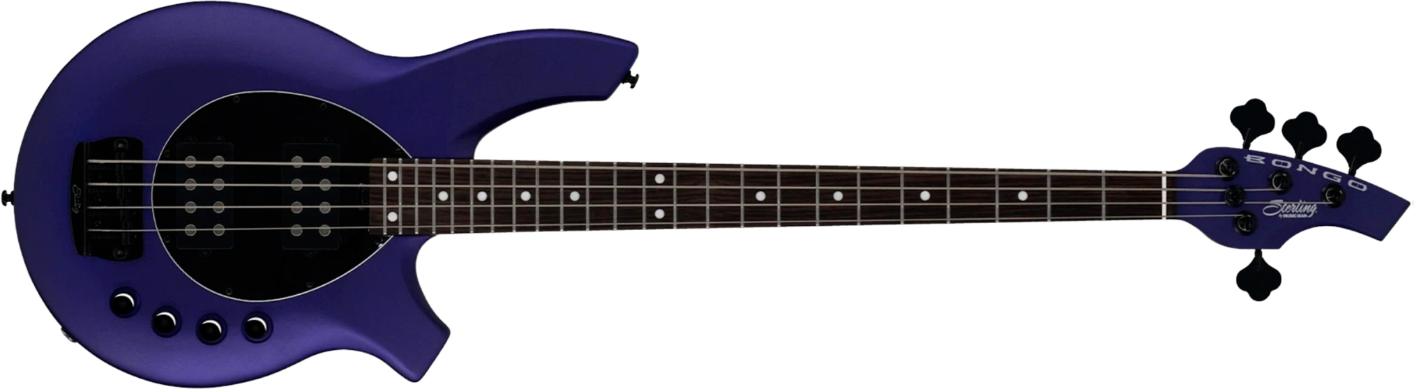 Sterling By Musicman Bongo Rw - Firemist Purple Satin - Solid body elektrische bas - Main picture