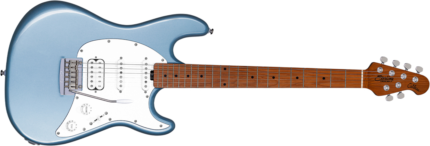 Sterling By Musicman Cutlass Ct50hss Trem Mn - Firemist Silver - Elektrische gitaar in Str-vorm - Main picture