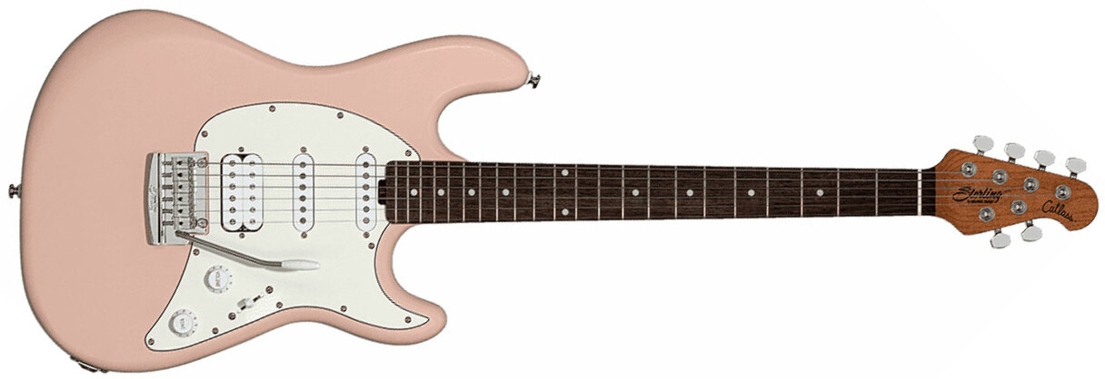 Sterling By Musicman Cutlass Ct50hss Trem Rw - Pueblo Pink Satin - Elektrische gitaar in Str-vorm - Main picture