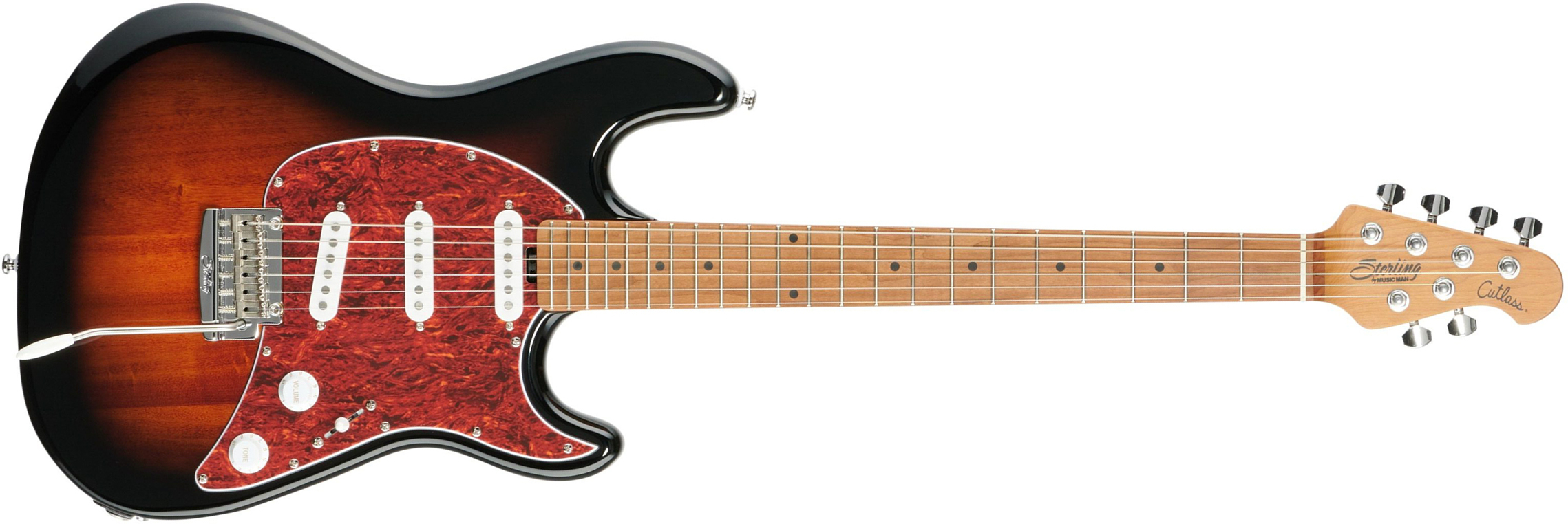 Sterling By Musicman Cutlass Ct50sss 3s Trem Mn - Vintage Sunburst - Elektrische gitaar in Str-vorm - Main picture