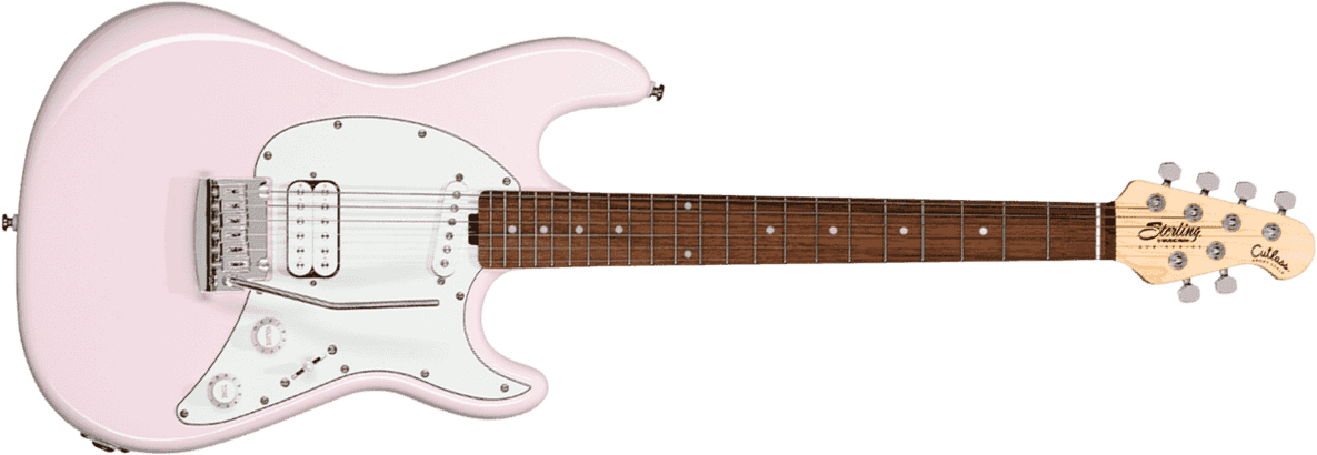 Sterling By Musicman Cutlass Shortscale Ctss30hs Hs Trem Rw - Shell Pink - Elektrische gitaar in Strat vorm - Main picture
