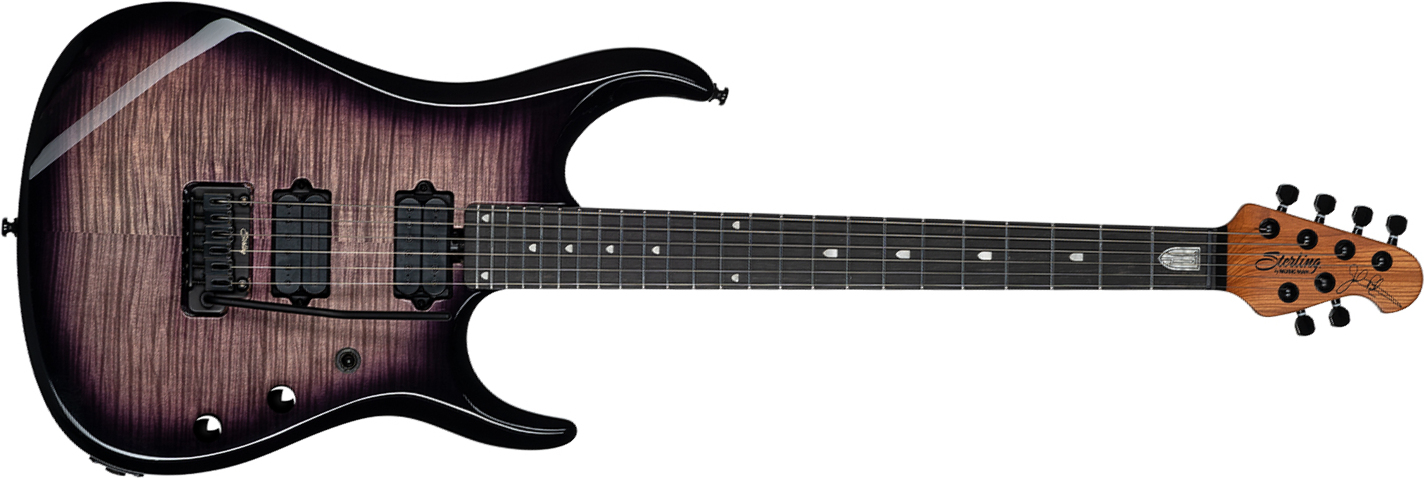 Sterling By Musicman John Petrucci Jp150dfm Dimarzio Signature 2h Trem Eb - Eminence Purple - Kenmerkende elektrische gitaar - Main picture
