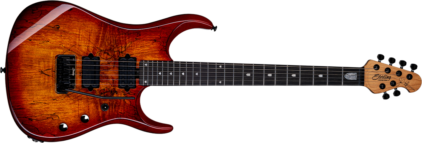 Sterling By Musicman John Petrucci Jp150dsm Dimarzio Signature 2h Trem Eb - Blood Orange Burst - Kenmerkende elektrische gitaar - Main picture