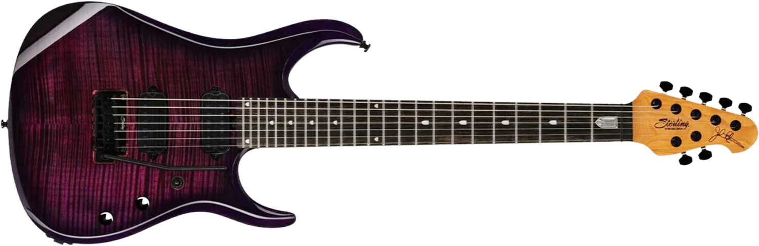 Sterling By Musicman John Petrucci Jp157dfm 7c Dimarzio Signature 2h Trem Eb - Purple Nebula - Kenmerkende elektrische gitaar - Main picture