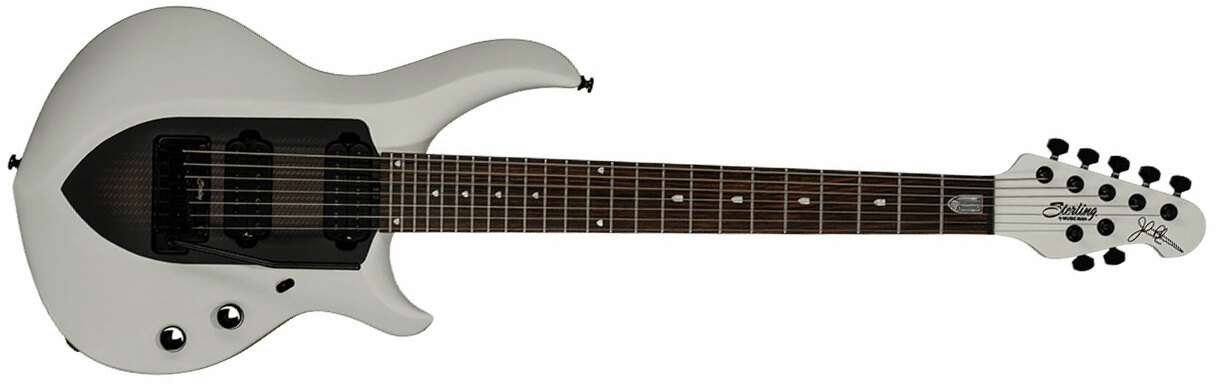 Sterling By Musicman John Petrucci Majesty Maj170 Signature 7c  2h Trem Rw - Chalk Grey - Kenmerkende elektrische gitaar - Main picture