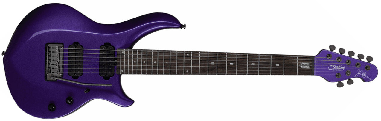 Sterling By Musicman John Petrucci Majesty X Maj170x Signature Hh Trem Rw - Purple Metallic - 7-snarige elektrische gitaar - Main picture