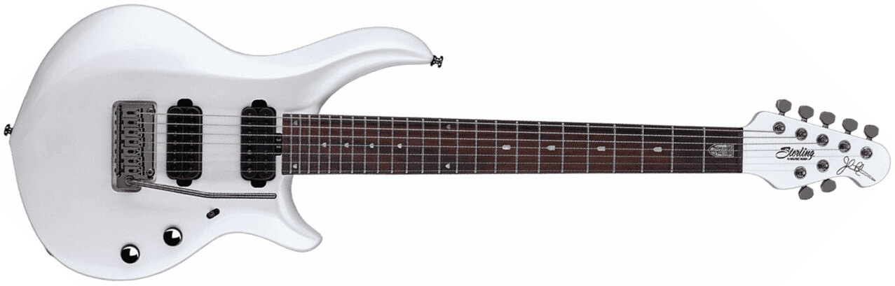 Sterling By Musicman John Petrucci Majesty X Maj170x Signature Hh Trem Rw - Pearl White - 7-snarige elektrische gitaar - Main picture