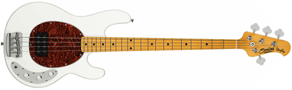 Sterling By Musicman Stingray Classic Ray24ca Active 1h Mn - Olympic White - Solid body elektrische bas - Main picture