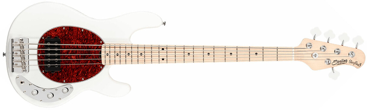 Sterling By Musicman Stingray Classic Ray25ca 5c Active 1h Mn - Olympic White - Solid body elektrische bas - Main picture