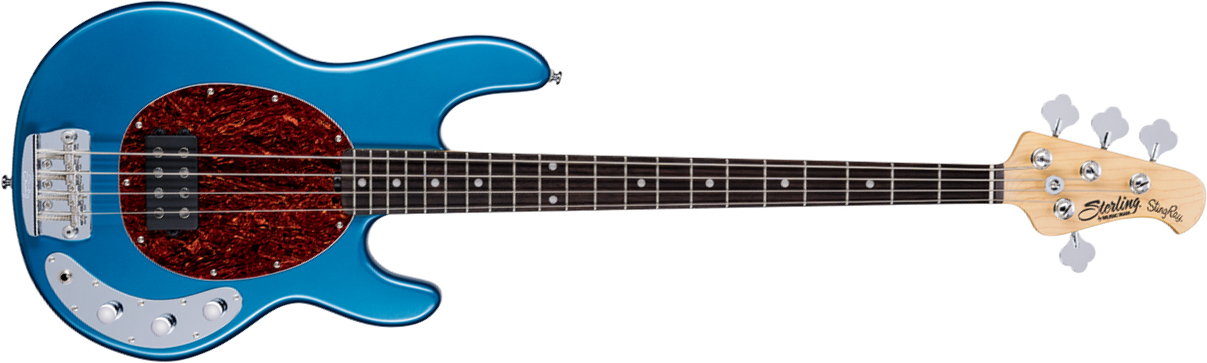 Sterling By Musicman Stingray Ray24ca Active Rw - Toluca Lake Blue - Solid body elektrische bas - Main picture