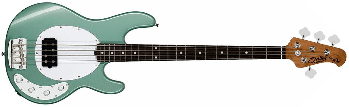 Sterling By Musicman Stingray Ray34 1h Active Rw - Dorado Green - Solid body elektrische bas - Main picture