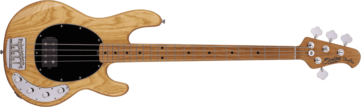 Sterling By Musicman Stingray Ray34 Active Mn - Natural - Solid body elektrische bas - Main picture