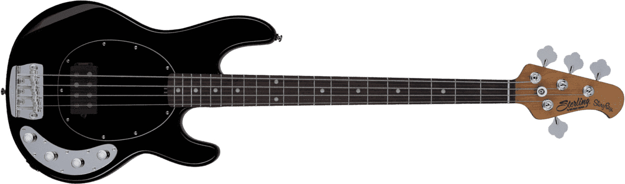 Sterling By Musicman Stingray Ray34 H Active Rw - Black - Solid body elektrische bas - Main picture