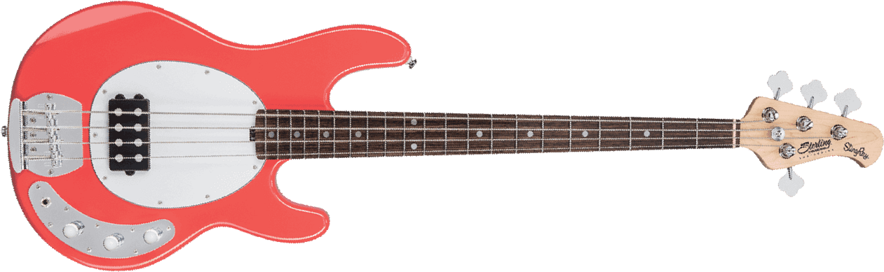 Sterling By Musicman Sub Ray4 Active Mn - Fiesta Red - Solid body elektrische bas - Main picture