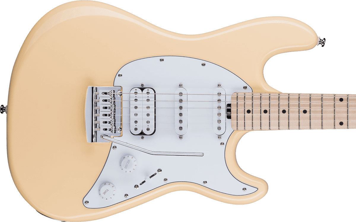 Sterling By Musicman Cutlass Ct30 Hss Trem Mn - Vintage Cream - Elektrische gitaar in Str-vorm - Variation 2