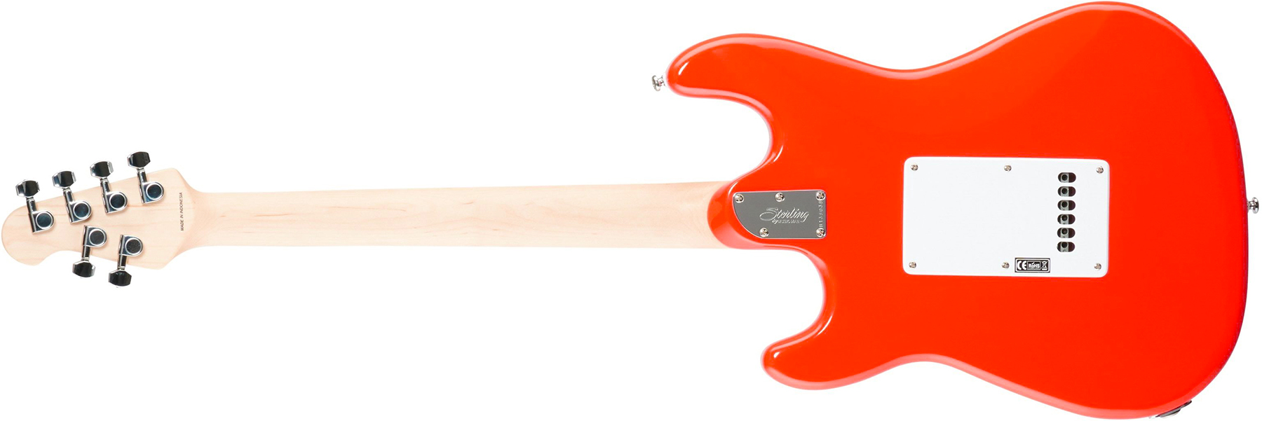 Sterling By Musicman Cutlass Ct30sss 3s Trem Mn - Fiesta Red - Elektrische gitaar in Str-vorm - Variation 1